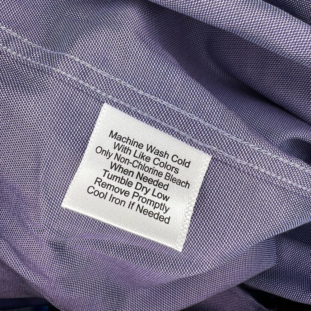 Awearness Kenneth Cole Slim Fit Performance Stretch Dress Shirt, Purple - Picture 6 of 6